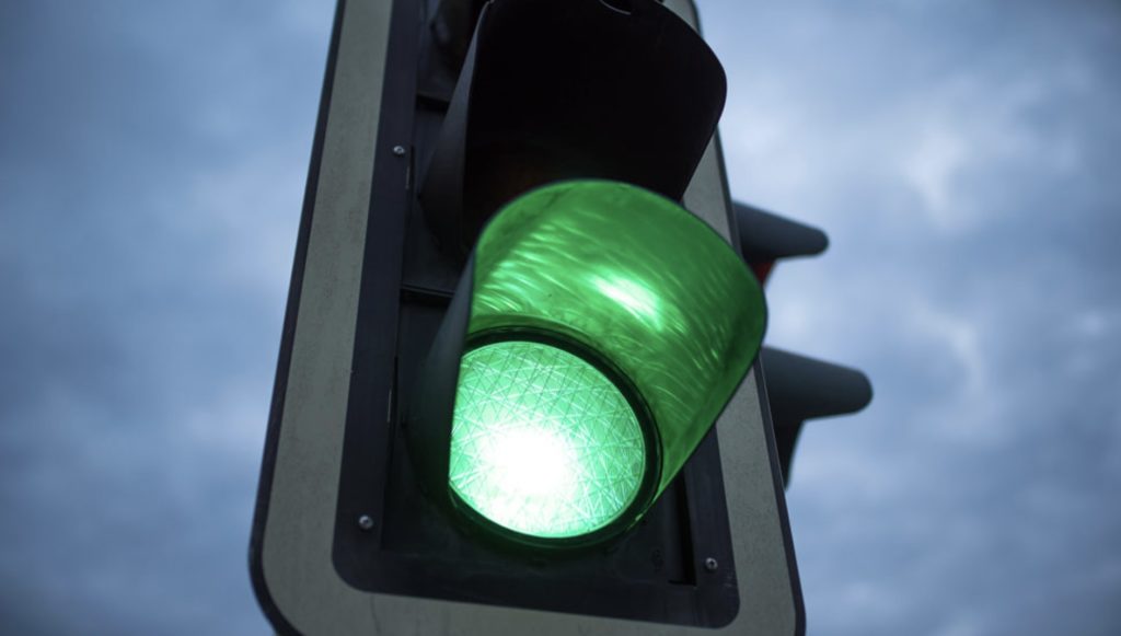 Finanzampel steht auf Grün